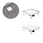 vidaXL Rigolă de duș capac plat gresie 2-în-1 28x28 cm oțel inoxidabil vidaXL Rigolă de duș capac plat gresie 2-în-1 28x28 cm oțel inoxidabil