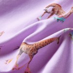 Rochie de copii, mâneci cu volane șnur talie, lila 92