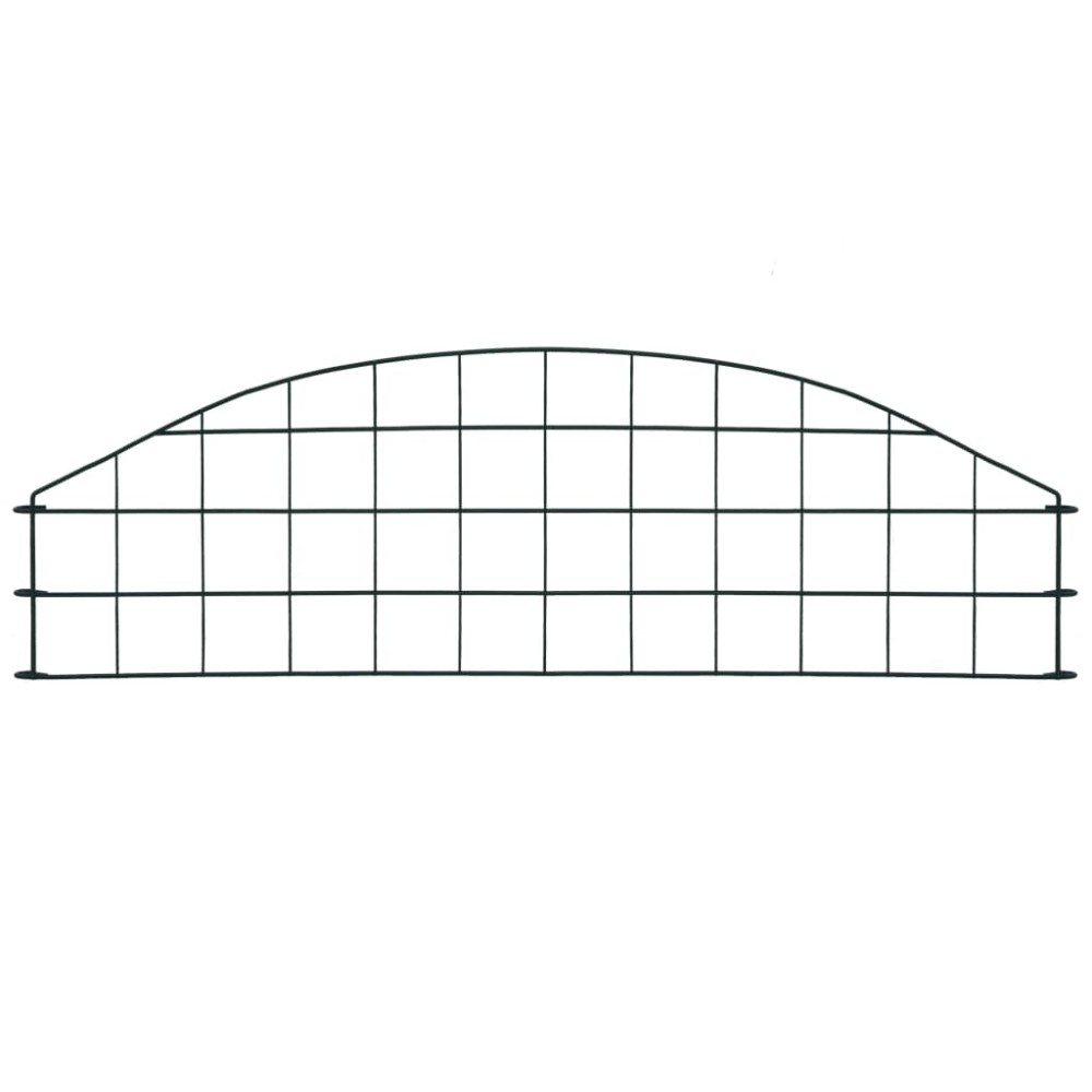 vidaXL Set gard de grădină arcuit, verde, 77,3 x 26 cm