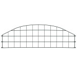 vidaXL Set gard de grădină arcuit, verde, 77,3 x 26 cm