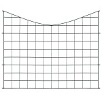 vidaXL Set gard de grădină arcuit concav, verde, 77,5 x 64 cm