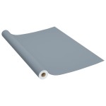 vidaXL Folie de mobilier autoadezivă, gri, 500 x 90 cm, PVC vidaXL Folie de mobilier autoadezivă, gri, 500 x 90 cm, PVC