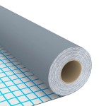 vidaXL Folie de mobilier autoadezivă, gri, 500 x 90 cm, PVC vidaXL Folie de mobilier autoadezivă, gri, 500 x 90 cm, PVC