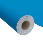 vidaXL Folie de mobilier autoadezivă, azuriu, 500 x 90 cm, PVC vidaXL Folie de mobilier autoadezivă, azuriu, 500 x 90 cm, PVC