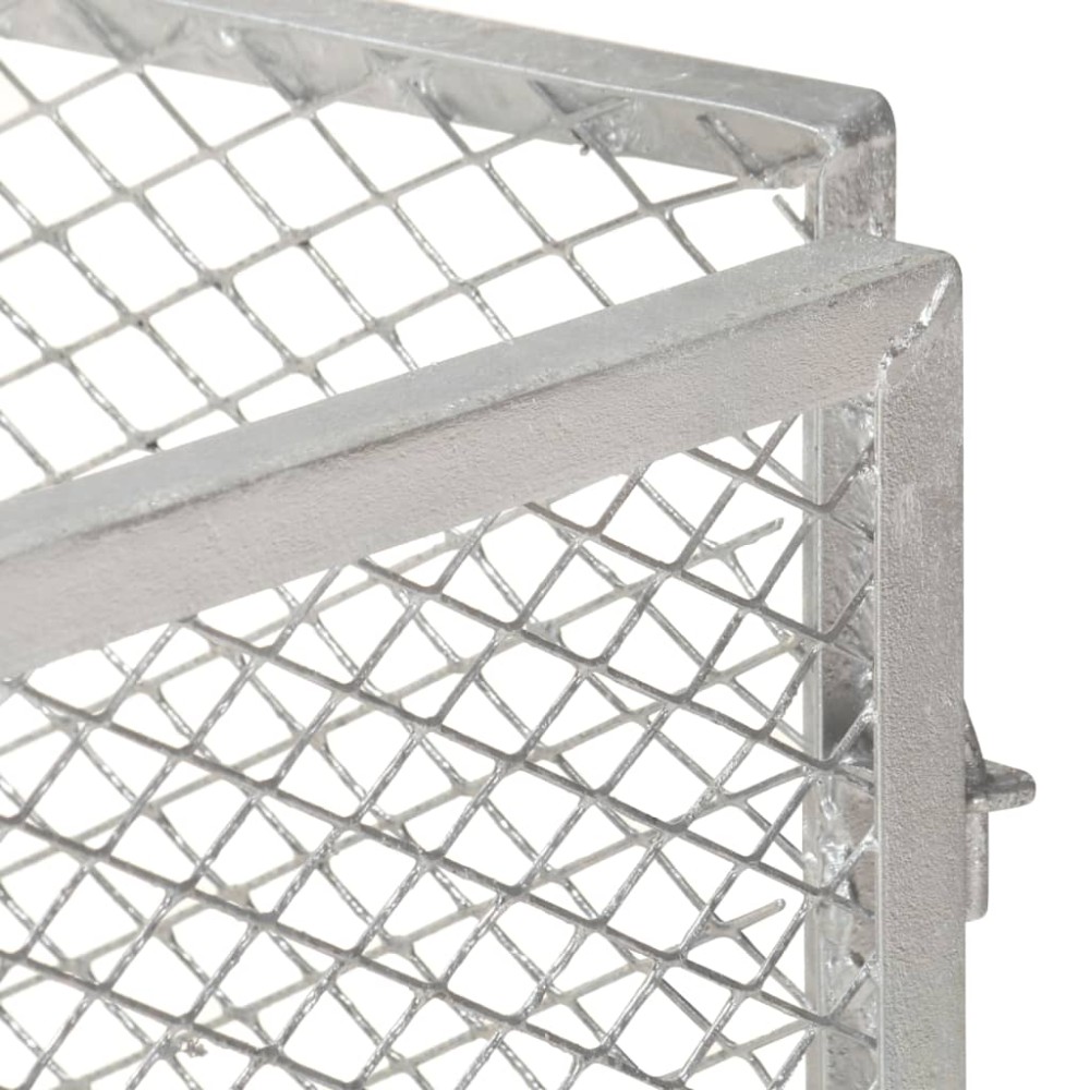 vidaXL Compostor de grădină, 85x85x70 cm, fier galvanizat