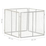 vidaXL Compostor de grădină, 85x85x70 cm, fier galvanizat vidaXL Compostor de grădină, 85x85x70 cm, fier galvanizat