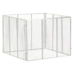 vidaXL Compostor de grădină, 100x100x77 cm, fier galvanizat vidaXL Compostor de grădină, 100x100x77 cm, fier galvanizat
