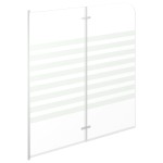vidaXL Cabină de baie, 120 x 140 cm, sticlă securizată, dungi vidaXL Cabină de baie, 120 x 140 cm, sticlă securizată, dungi