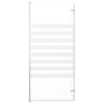 vidaXL Cabină de baie, 120 x 140 cm, sticlă securizată, dungi vidaXL Cabină de baie, 120 x 140 cm, sticlă securizată, dungi