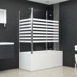 vidaXL Cabină de baie, 120x68x130 cm, benzi din sticlă securizată vidaXL Cabină de baie, 120x68x130 cm, benzi din sticlă securizată