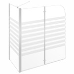 vidaXL Cabină de baie, 120x68x130 cm, benzi din sticlă securizată vidaXL Cabină de baie, 120x68x130 cm, benzi din sticlă securizată
