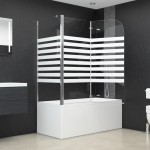 vidaXL Cabină de baie, 120x68x130 cm, benzi din sticlă securizată vidaXL Cabină de baie, 120x68x130 cm, benzi din sticlă securizată