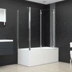 vidaXL Cabină de baie, 120x69x130 cm, sticlă securizată, transparent vidaXL Cabină de baie, 120x69x130 cm, sticlă securizată, transparent