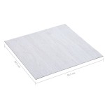 vidaXL Plăci de pardoseală autoadezive, alb, 5,11 m² PVC vidaXL Plăci de pardoseală autoadezive, alb, 5,11 m² PVC