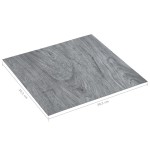 vidaXL Plăci de pardoseală autoadezive, gri deschis, 5,11 m² PVC vidaXL Plăci de pardoseală autoadezive, gri deschis, 5,11 m² PVC