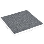 vidaXL Plăci de pardoseală autoadezive, gri, 5,11 m², PVC vidaXL Plăci de pardoseală autoadezive, gri, 5,11 m², PVC