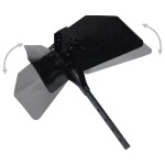 vidaXL Accesoriu plug motocultor, negru, metal vidaXL Accesoriu plug motocultor, negru, metal