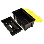 vidaXL Cutie de scule, galben, 595x337x316 mm, plastic vidaXL Cutie de scule, galben, 595x337x316 mm, plastic