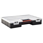 vidaXL Cutii sortare 2 buc. separatoare reglabile 460x325x80mm plastic