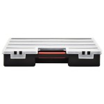vidaXL Cutii sortare 2 buc. separatoare reglabile 460x325x80mm plastic