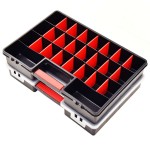 vidaXL Cutii sortare 2 buc. separatoare reglabile 460x325x80mm plastic
