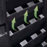 vidaXL Compostor de grădină, negru, 68,9x68,9x83,9 cm, 360 L vidaXL Compostor de grădină, negru, 68,9x68,9x83,9 cm, 360 L