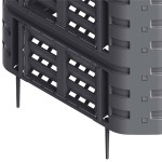 vidaXL Compostor de grădină, negru, 93,3x93,3x80 cm, 480 L vidaXL Compostor de grădină, negru, 93,3x93,3x80 cm, 480 L