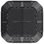 vidaXL Compostor de grădină, negru, 93,3x93,3x146 cm, 1000 L vidaXL Compostor de grădină, negru, 93,3x93,3x146 cm, 1000 L