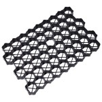 vidaXL Grilaje de gazon, 16 buc., negru, 60x40x3 cm, plastic vidaXL Grilaje de gazon, 16 buc., negru, 60x40x3 cm, plastic