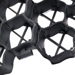 vidaXL Grilaje de gazon, 16 buc., negru, 60x40x3 cm, plastic vidaXL Grilaje de gazon, 16 buc., negru, 60x40x3 cm, plastic