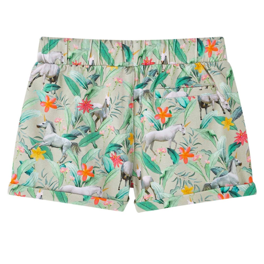 Pantaloni scurți de copii cu șnur, kaki, 104