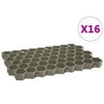 vidaXL Grilaje de gazon, 16 buc., verde, 60 x 40 x 3 cm, plastic vidaXL Grilaje de gazon, 16 buc., verde, 60 x 40 x 3 cm, plastic