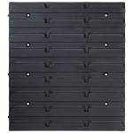 vidaXL Set cutii depozitare 32 piese cu panouri de perete, roșu&negru