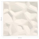 vidaXL Panouri de perete 3D, 12 buc., 0,5 x 0,5 m, 3 m²