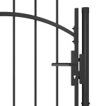 vidaXL Poartă de grădină, negru, 1 x 2,2 m, oțel vidaXL Poartă de grădină, negru, 1 x 2,2 m, oțel