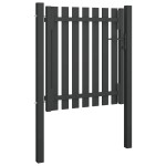 vidaXL Poartă de gard grădină, antracit, 1 x 1,25 m, oțel vidaXL Poartă de gard grădină, antracit, 1 x 1,25 m, oțel