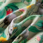 Rochie copii cu mâneci largi kaki deschis 104