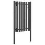 vidaXL Poartă de gard grădină, antracit, 1 x 2,25 m, oțel vidaXL Poartă de gard grădină, antracit, 1 x 2,25 m, oțel