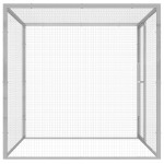 vidaXL Cușcă pentru pisici, 1,5x1,5x1,5 m, oțel galvanizat