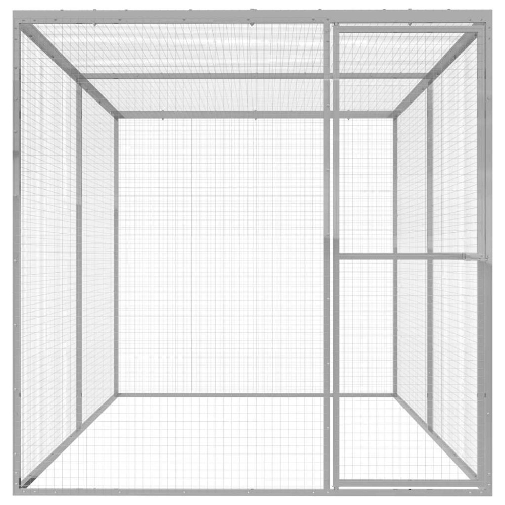 vidaXL Cușcă pentru pisici, 3x1,5x1,5 m, oțel galvanizat
