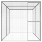 vidaXL Cușcă pentru pisici, 3x1,5x1,5 m, oțel galvanizat vidaXL Cușcă pentru pisici, 3x1,5x1,5 m, oțel galvanizat