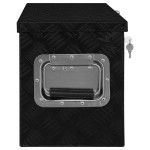 vidaXL Ladă de aluminiu, negru, 80 x 30 x 35 cm vidaXL Ladă de aluminiu, negru, 80 x 30 x 35 cm