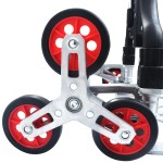 vidaXL Cărucior pliabil pentru scări, 70 kg, argintiu, aluminiu vidaXL Cărucior pliabil pentru scări, 70 kg, argintiu, aluminiu