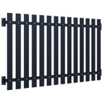 vidaXL Panou de gard antracit 178x75 cm oțel vopsit în câmp electrostatic vidaXL Panou de gard antracit 178x75 cm oțel vopsit în câmp electrostatic