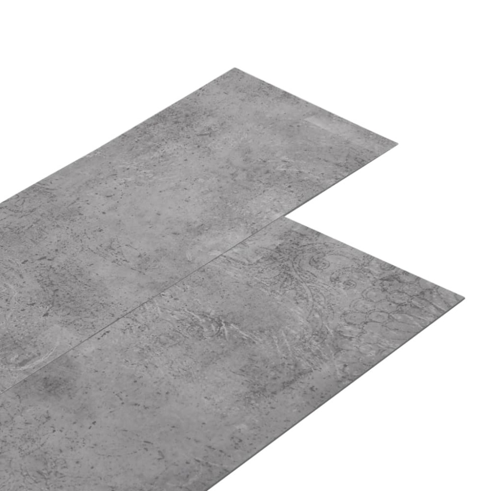 vidaXL Plăci de pardoseală autoadezive, maro ciment, 5,02 m², 2 mm,PVC