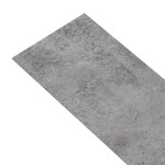 vidaXL Plăci de pardoseală autoadezive, maro ciment, 5,02 m², 2 mm,PVC vidaXL Plăci de pardoseală autoadezive, maro ciment, 5,02 m², 2 mm,PVC