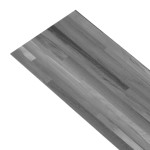 vidaXL Plăci de pardoseală autoadezive, gri dungi, 5,02 m², PVC, 2 mm vidaXL Plăci de pardoseală autoadezive, gri dungi, 5,02 m², PVC, 2 mm