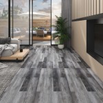 vidaXL Plăci de pardoseală autoadezive, gri lucios, 5,02 m², PVC, 2 mm vidaXL Plăci de pardoseală autoadezive, gri lucios, 5,02 m², PVC, 2 mm