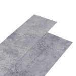 vidaXL Plăci de pardoseală, gri ciment, 5,26 m², 2 mm, PVC vidaXL Plăci de pardoseală, gri ciment, 5,26 m², 2 mm, PVC