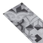 vidaXL Plăci de pardoseală, gri cu model, 5,26 m², 2 mm, PVC vidaXL Plăci de pardoseală, gri cu model, 5,26 m², 2 mm, PVC